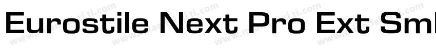 Eurostile Next Pro Ext SmBd字体转换